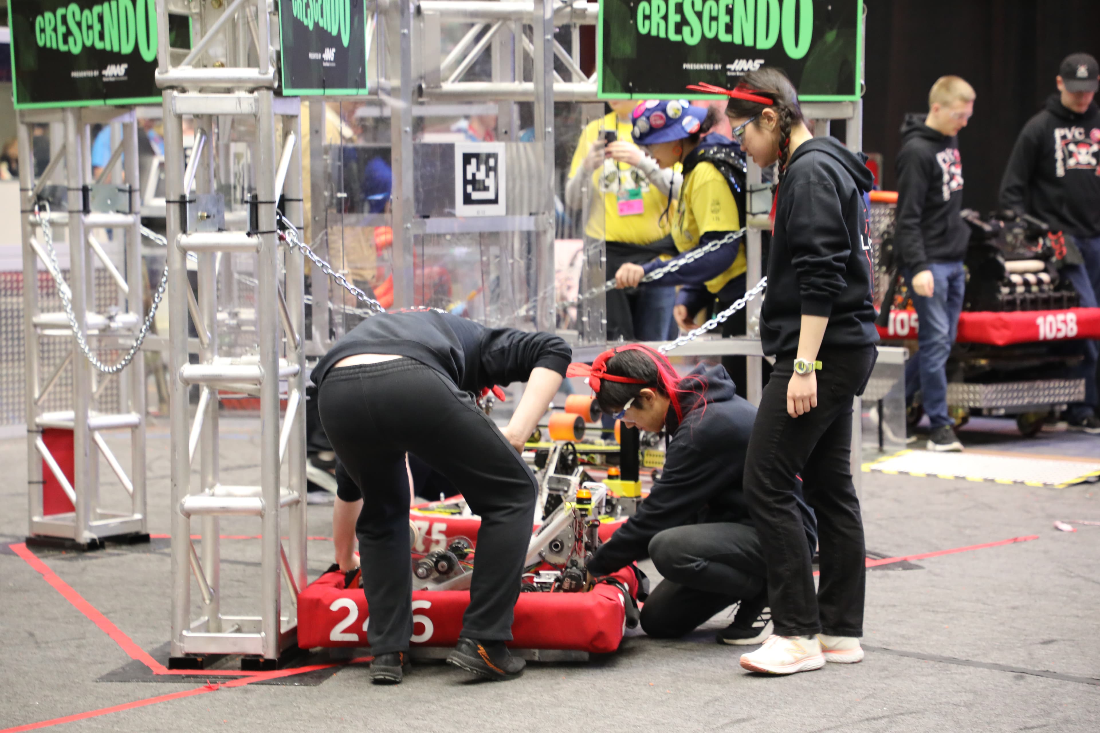 Drive Team Getting Robot Off Field